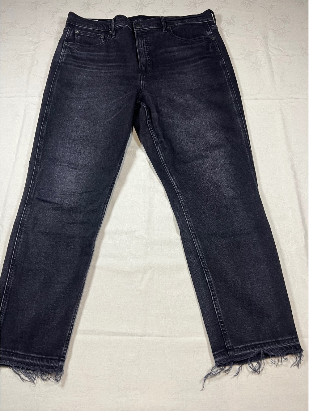 Gap Vintage Slim High Rise Black Washed Jeans Size 33/16R